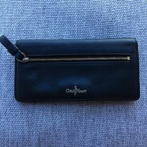 Cole Haan Black Envelope Wallet Full Bill Size